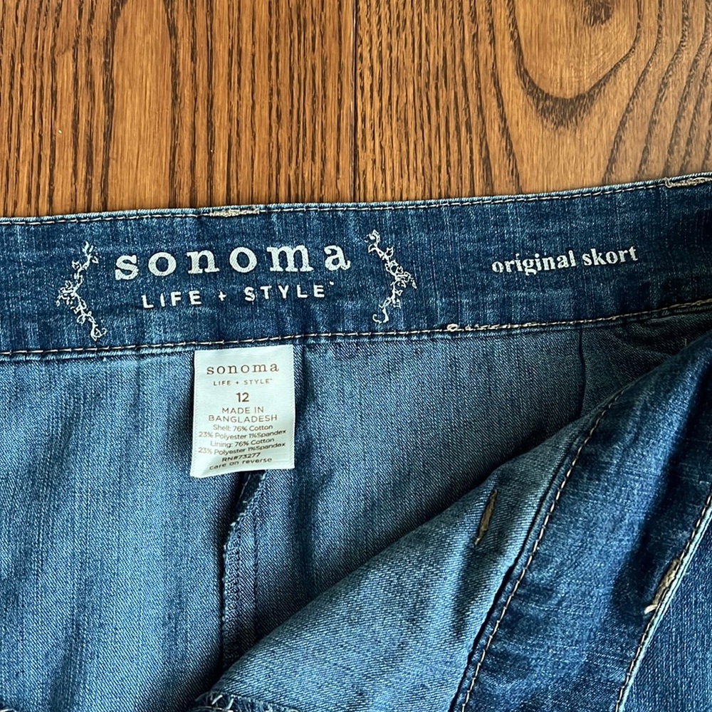 Denim Skort Size 12 - Picture 4 of 8